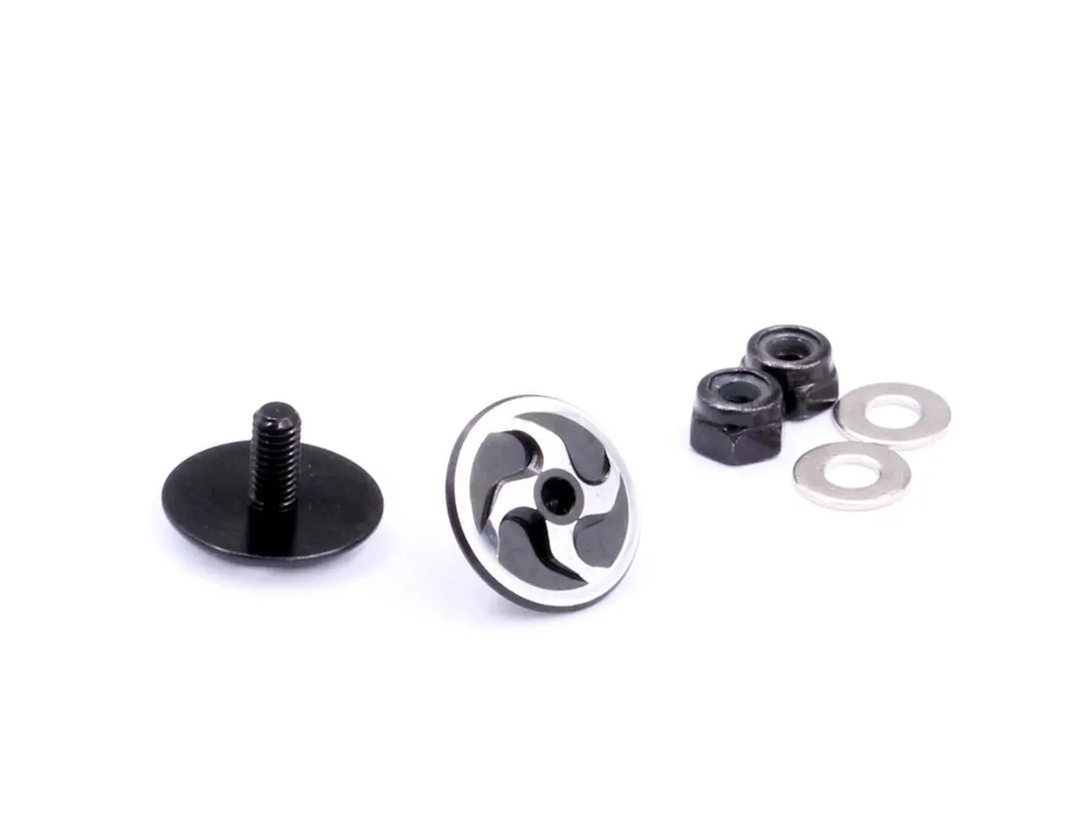 Aluminum Rear Wing Support With 2Mm Hex (L), Black (Ba-10025) 1