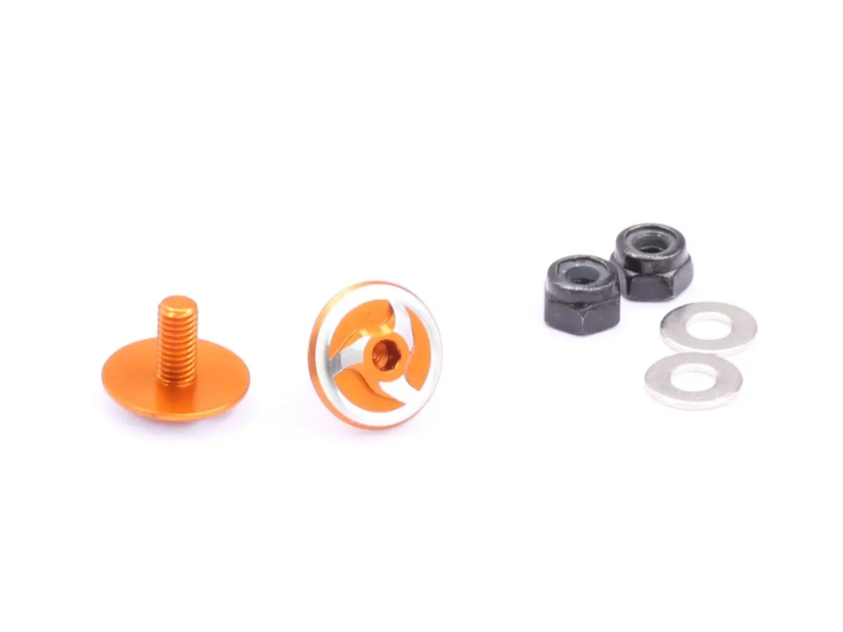 Aluminum Rear Wing Support With 2Mm Hex (S), Orange (Fit Zoo) (Ba-10029) 1