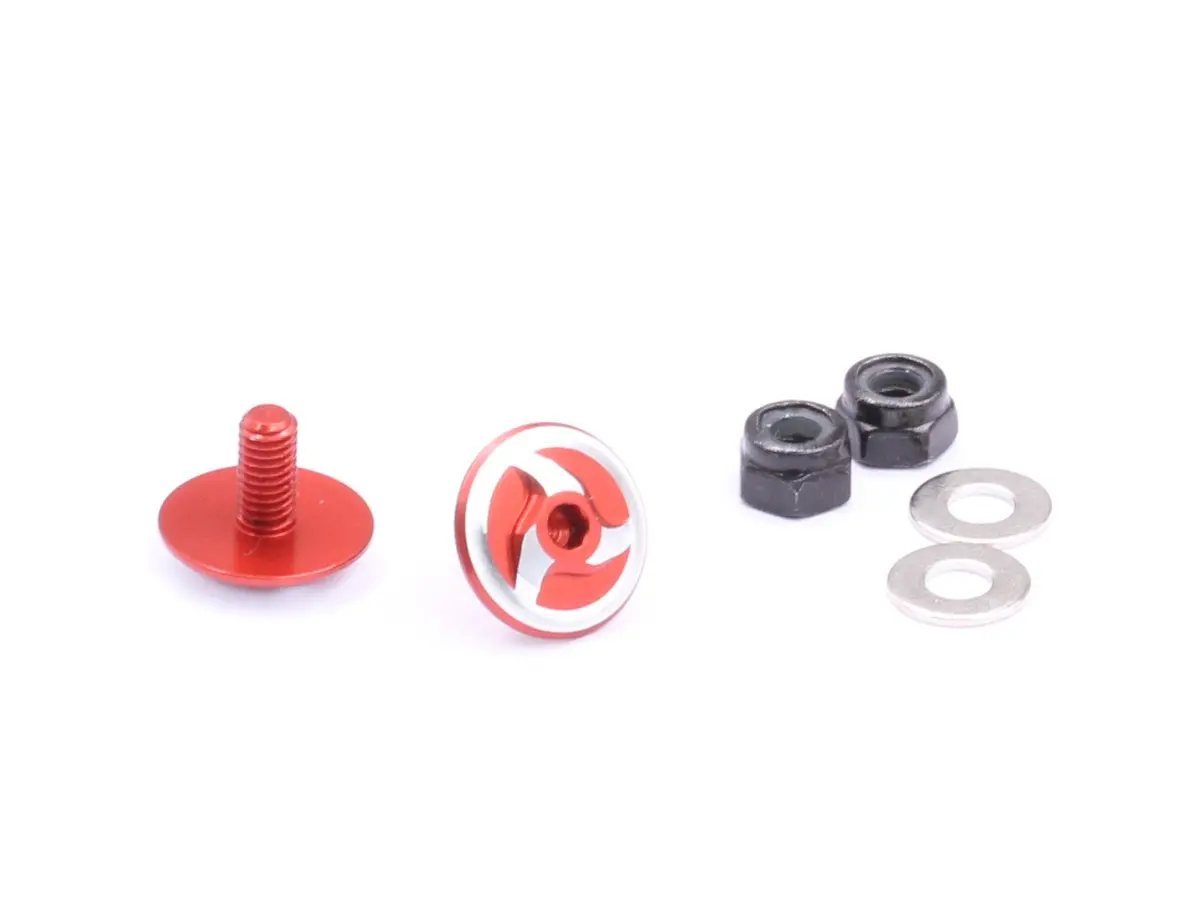 Aluminum Rear Wing Support With 2Mm Hex (S), Red (Fit Zoo) (Ba-10030) 1