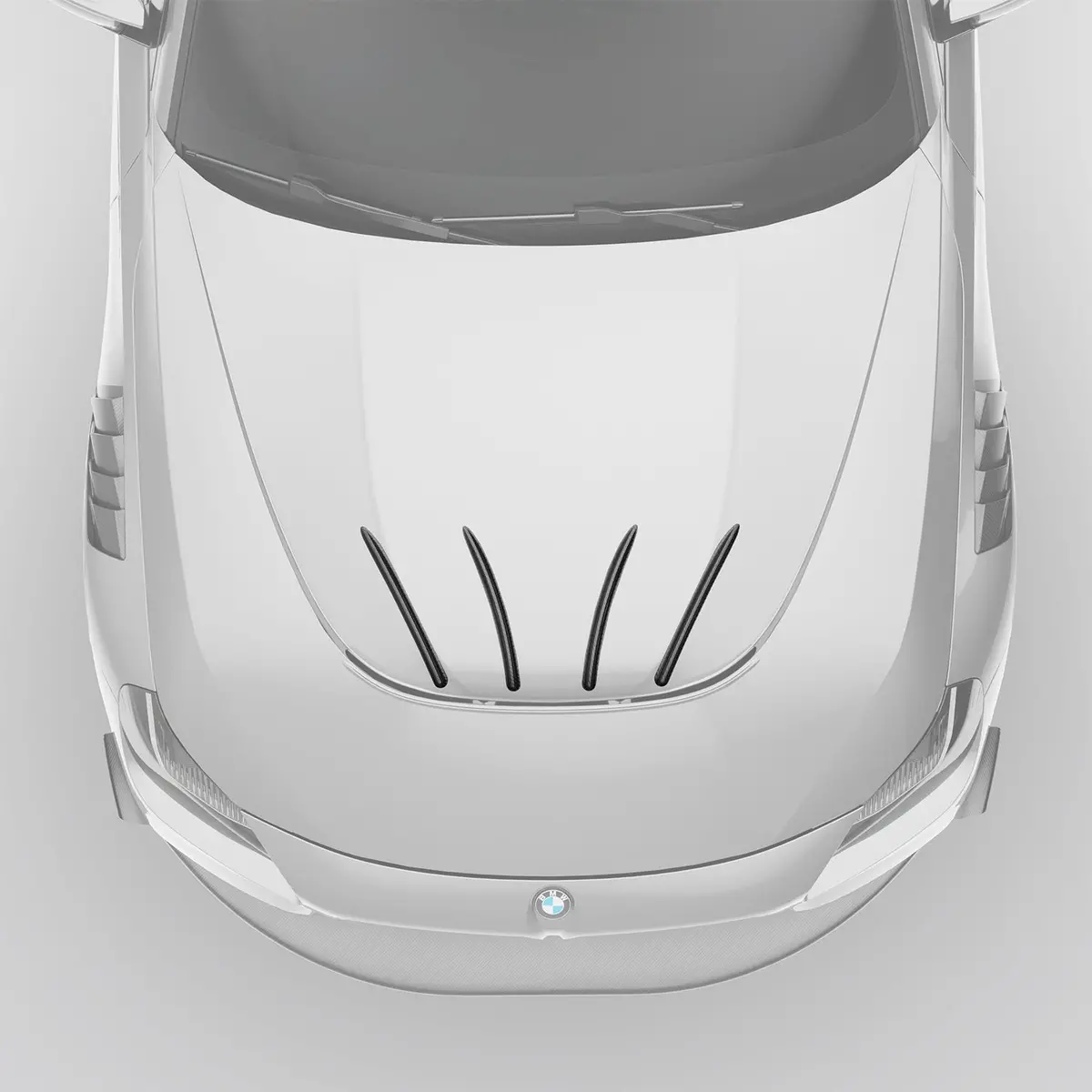 Bmw M2 G87 Carbon Fiber Hood Strakes 2