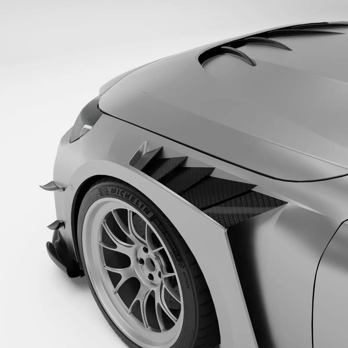 Bmw M2 G87 Carbon Fiber Race Front Fenders 1