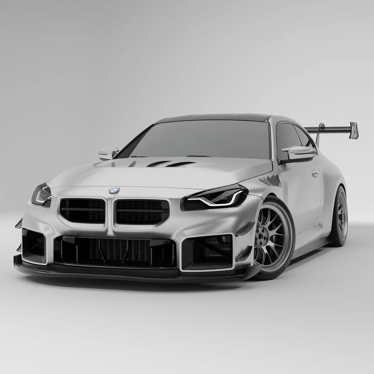 Bmw M2 G87 Carbon Fiber Splitter & Air Dam 1