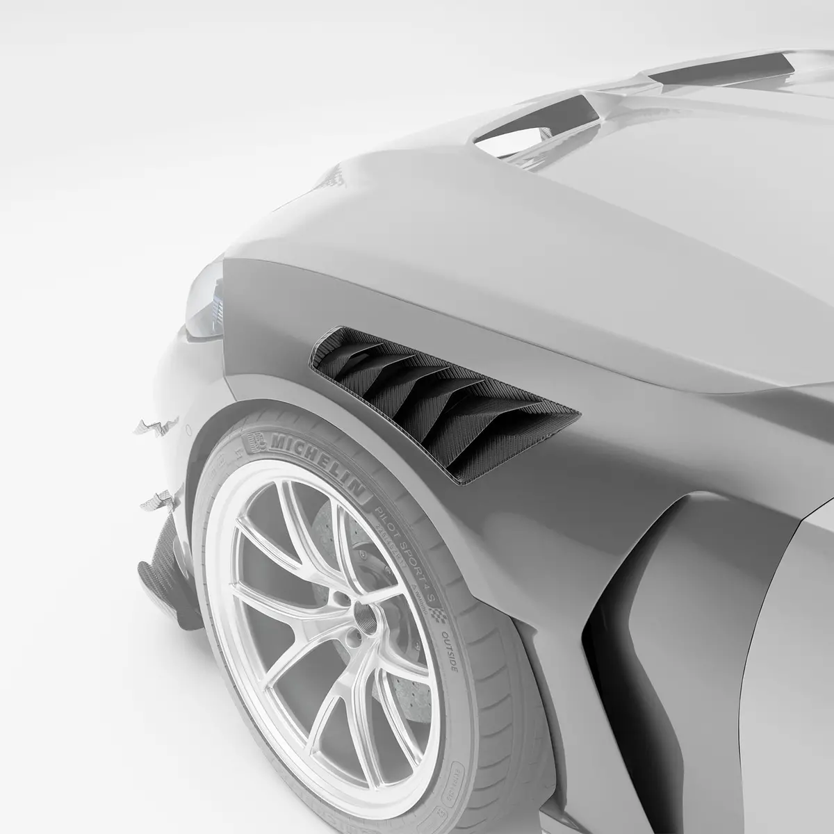 Bmw M3 G80 Carbon Fiber Front Fenders 2