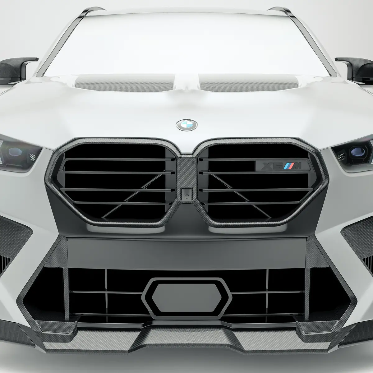 Bmw X5m F95 Lci Carbon Fiber Front Grill 1
