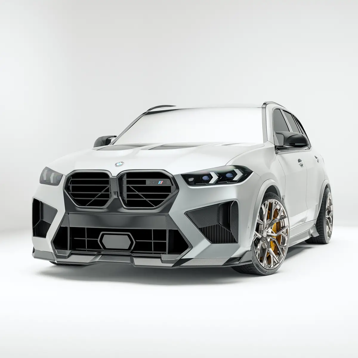 Bmw X5m F95 Lci Carbon Fiber Front Lip 1