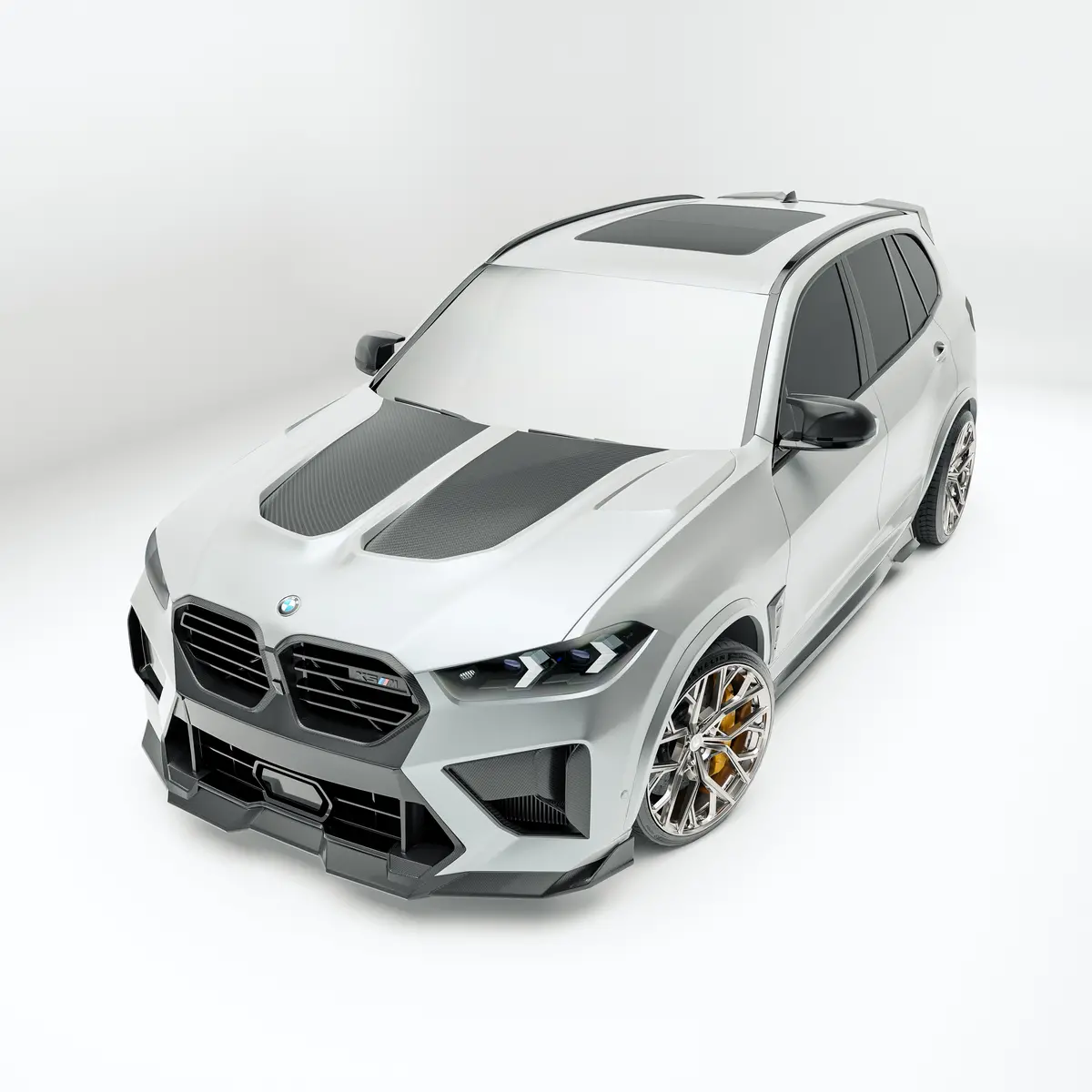 Bmw X5m F95 Lci Carbon Fiber Hood 2