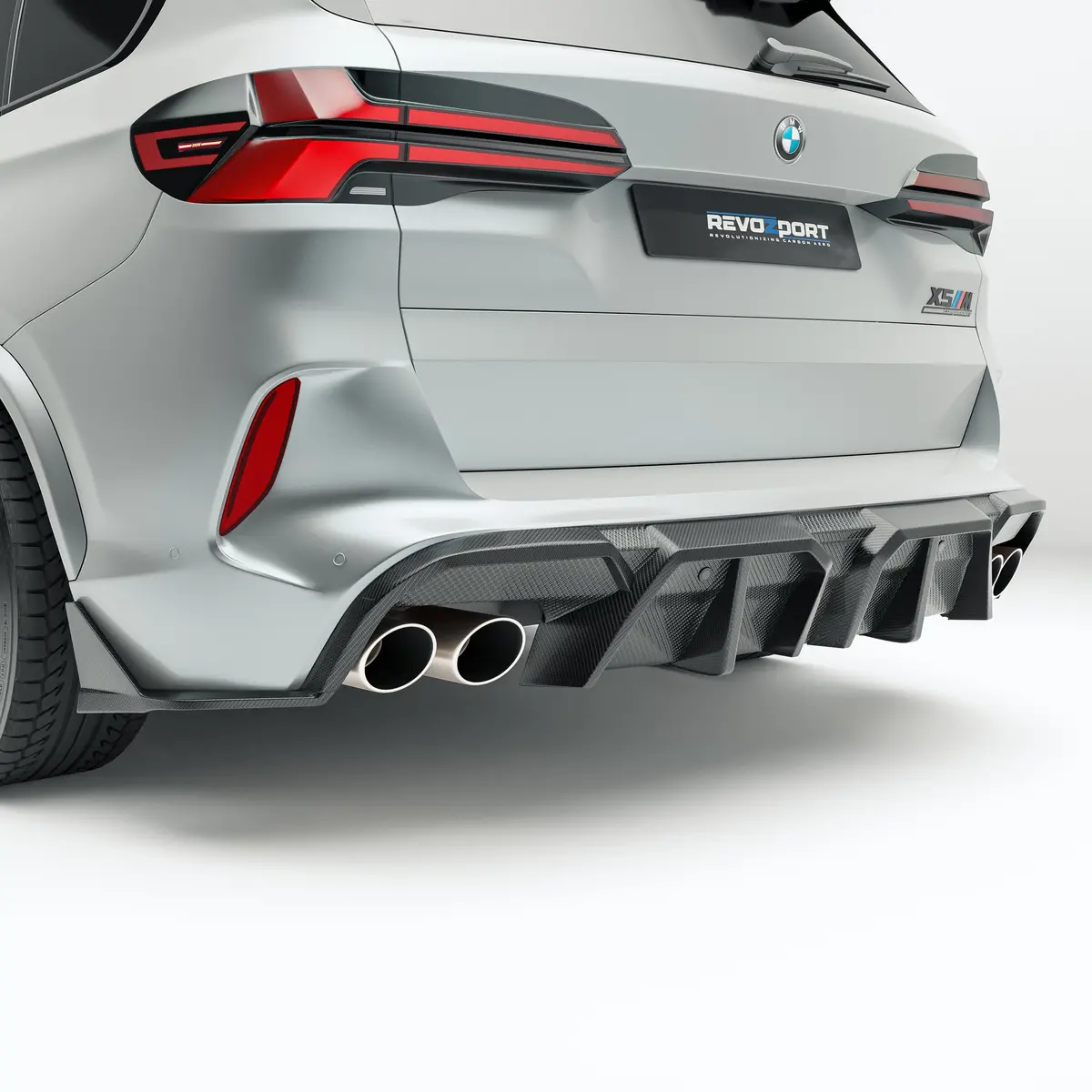 Bmw X5m F95 Lci Carbon Fiber Rear Diffuser 1