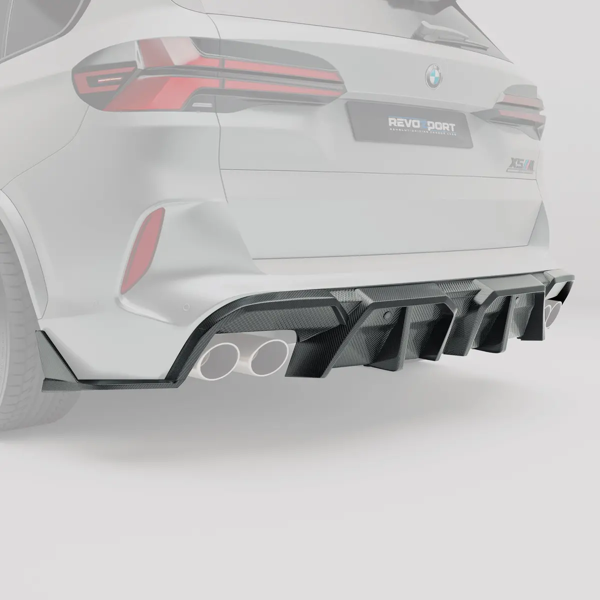 Bmw X5m F95 Lci Carbon Fiber Rear Diffuser 2