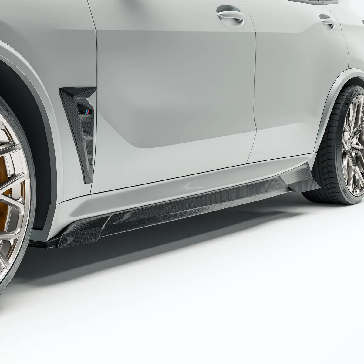 Bmw X5m F95 Lci Carbon Fiber Side Skirts 1