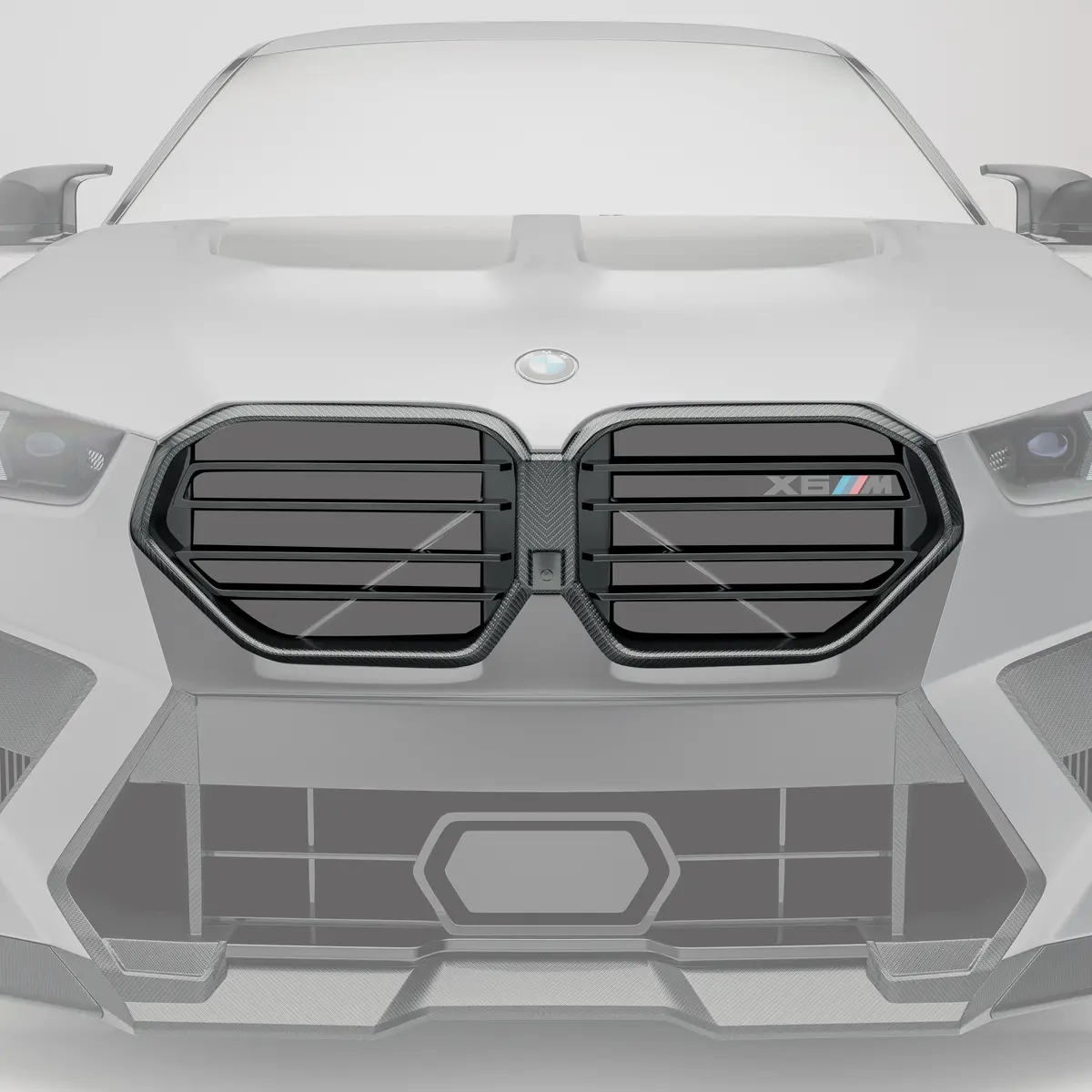 Bmw X6m F96 Lci Carbon Fiber Front Grill 2