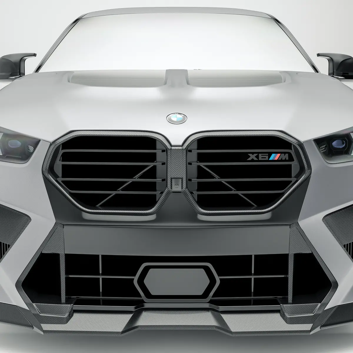 Bmw X6m F96 Lci Carbon Fiber Front Grill 1