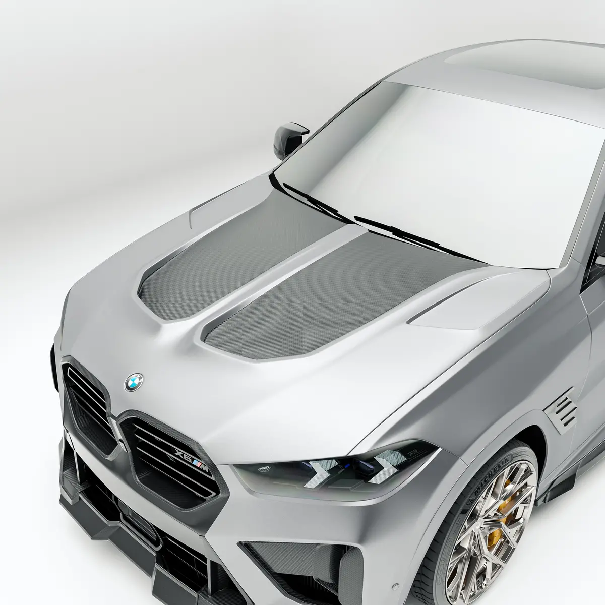 Bmw X6m F96 Lci Carbon Fiber Hood 1