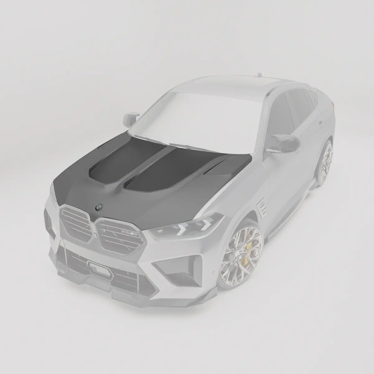 Bmw X6m F96 Lci Carbon Fiber Hood 2
