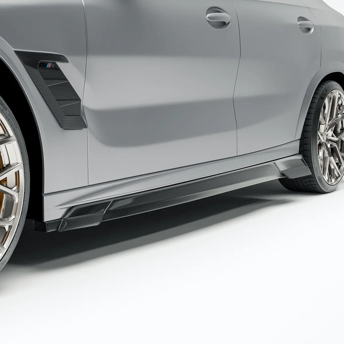Bmw X6m F96 Lci Carbon Fiber Side Skirts 1