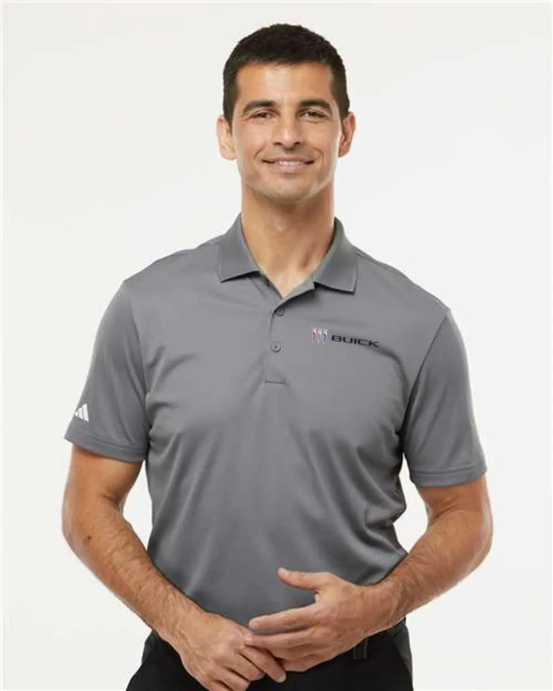 Buick Men's Adidas Polo - Black Logo 1