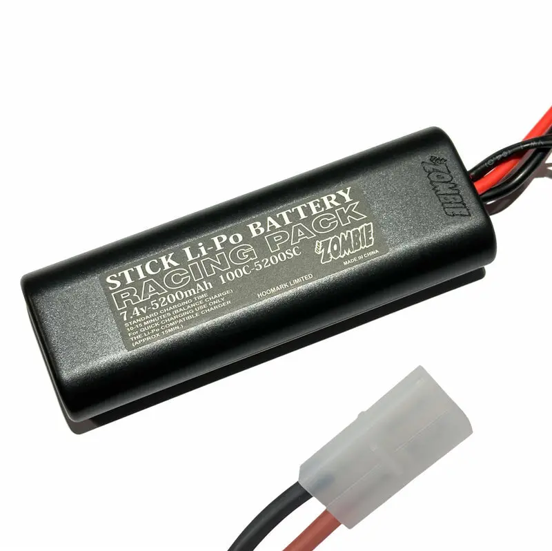 Team Zombie 5200Mah 7.4V 100C Retro Tamiya Stick Pack 2