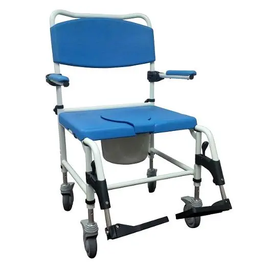 Bariatric Aluminum Rehab Shower Commode Chair 1