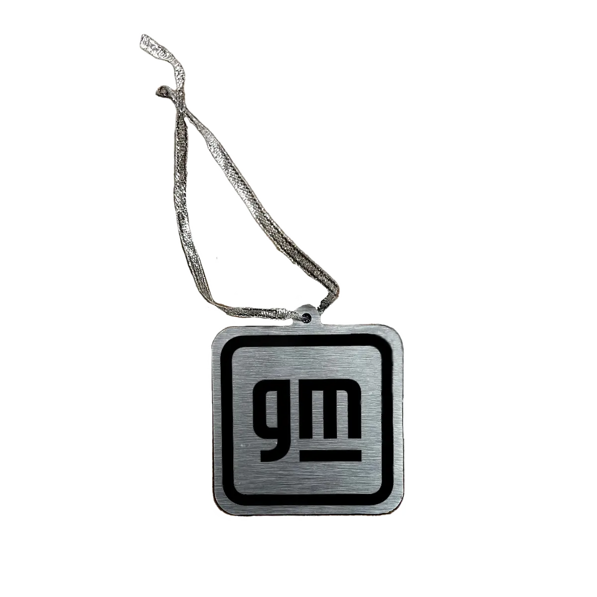 Gm Brushed Metal Ornament 1