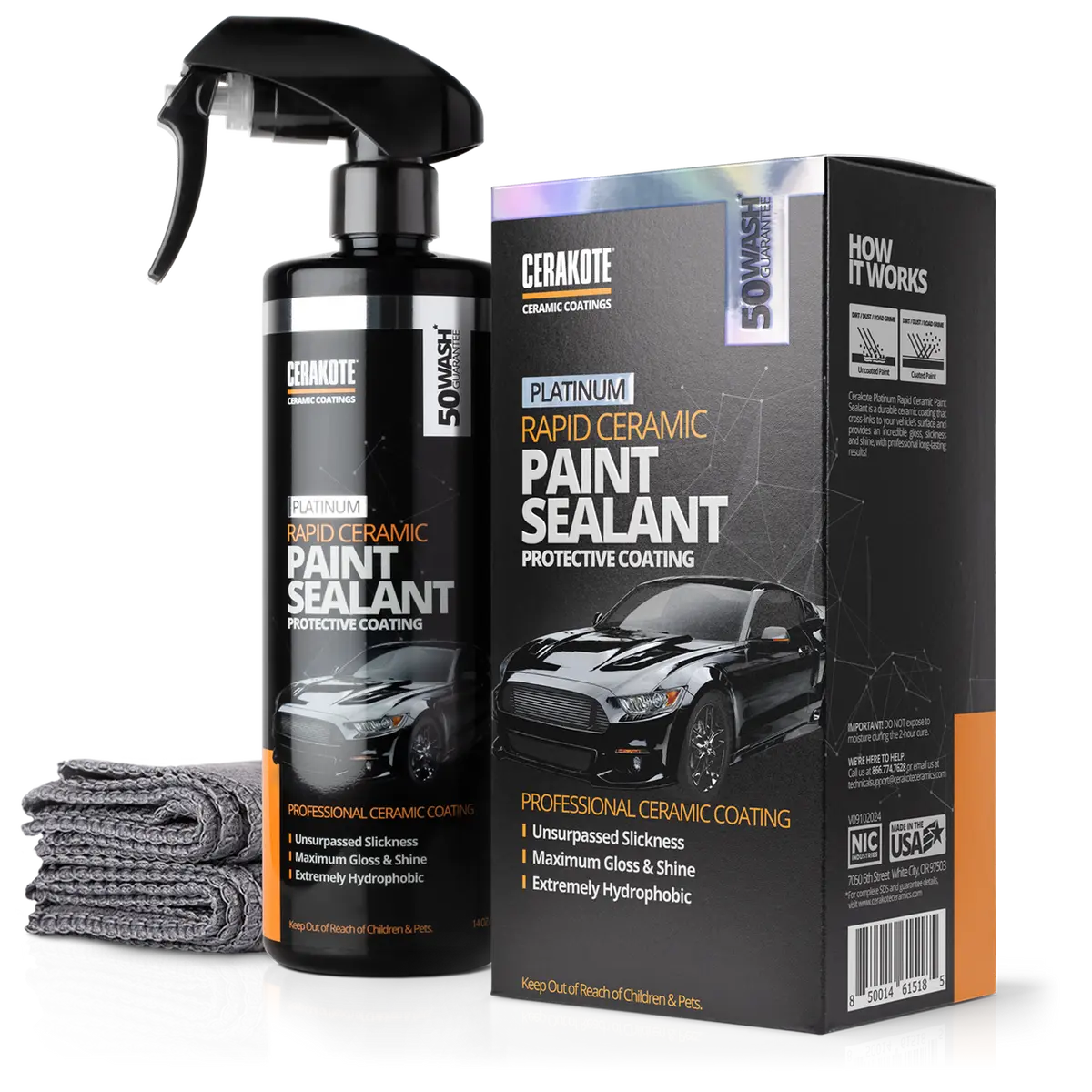 Cerakote Platinum Rapid Ceramic Paint Sealant 14Oz Kit 1