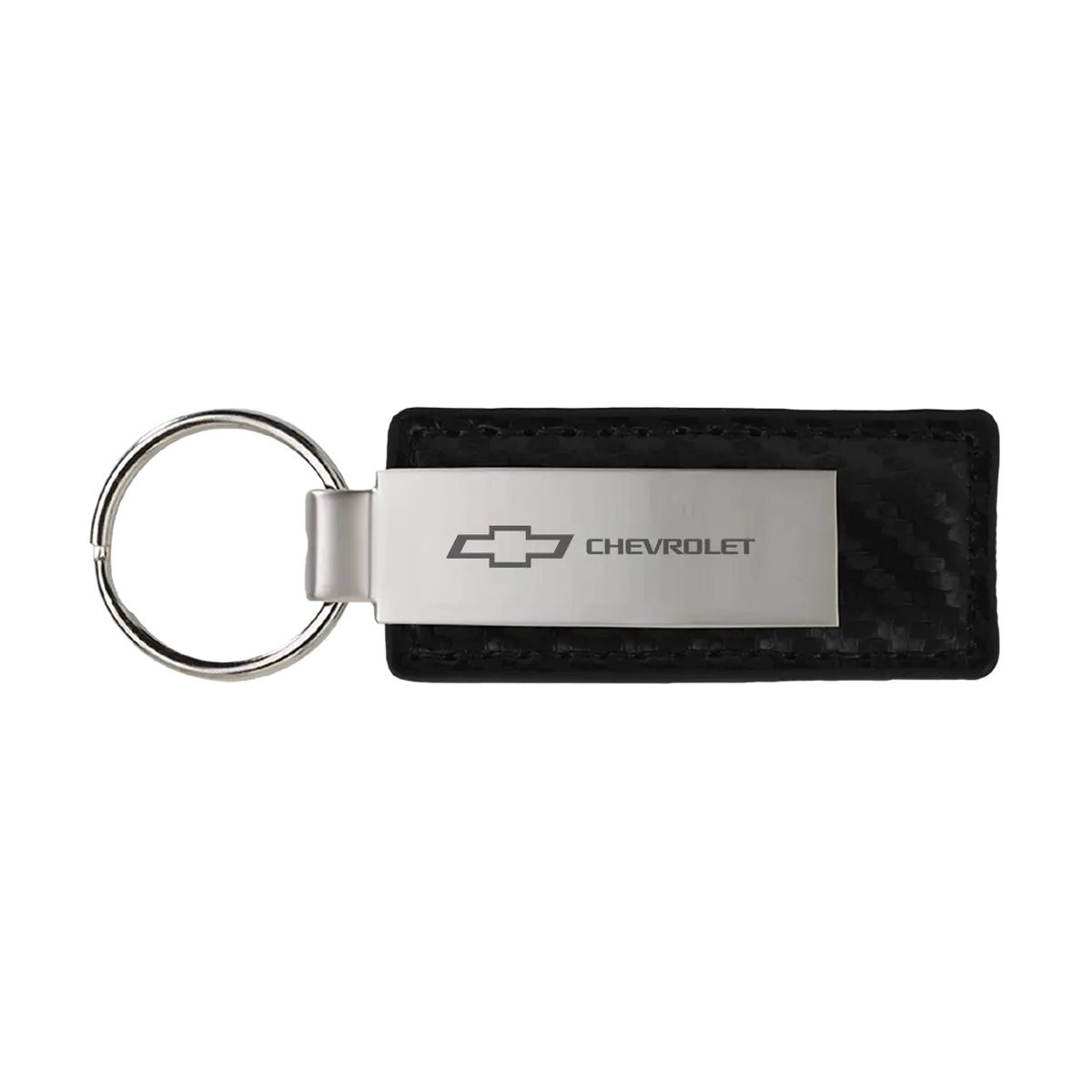Chevrolet Carbon Metal Large Keychain 1