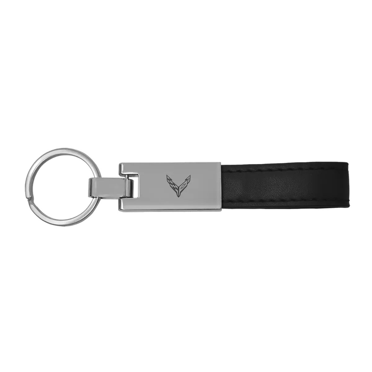 Corvette Leather Loop Strap Keychain 3