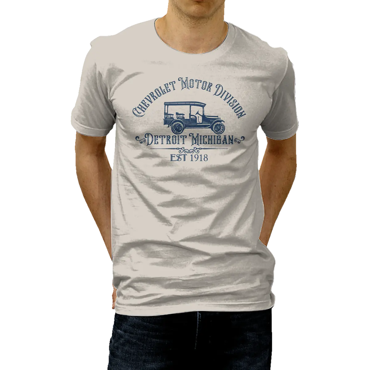1920 Chevy Arched Text T-Shirt 1