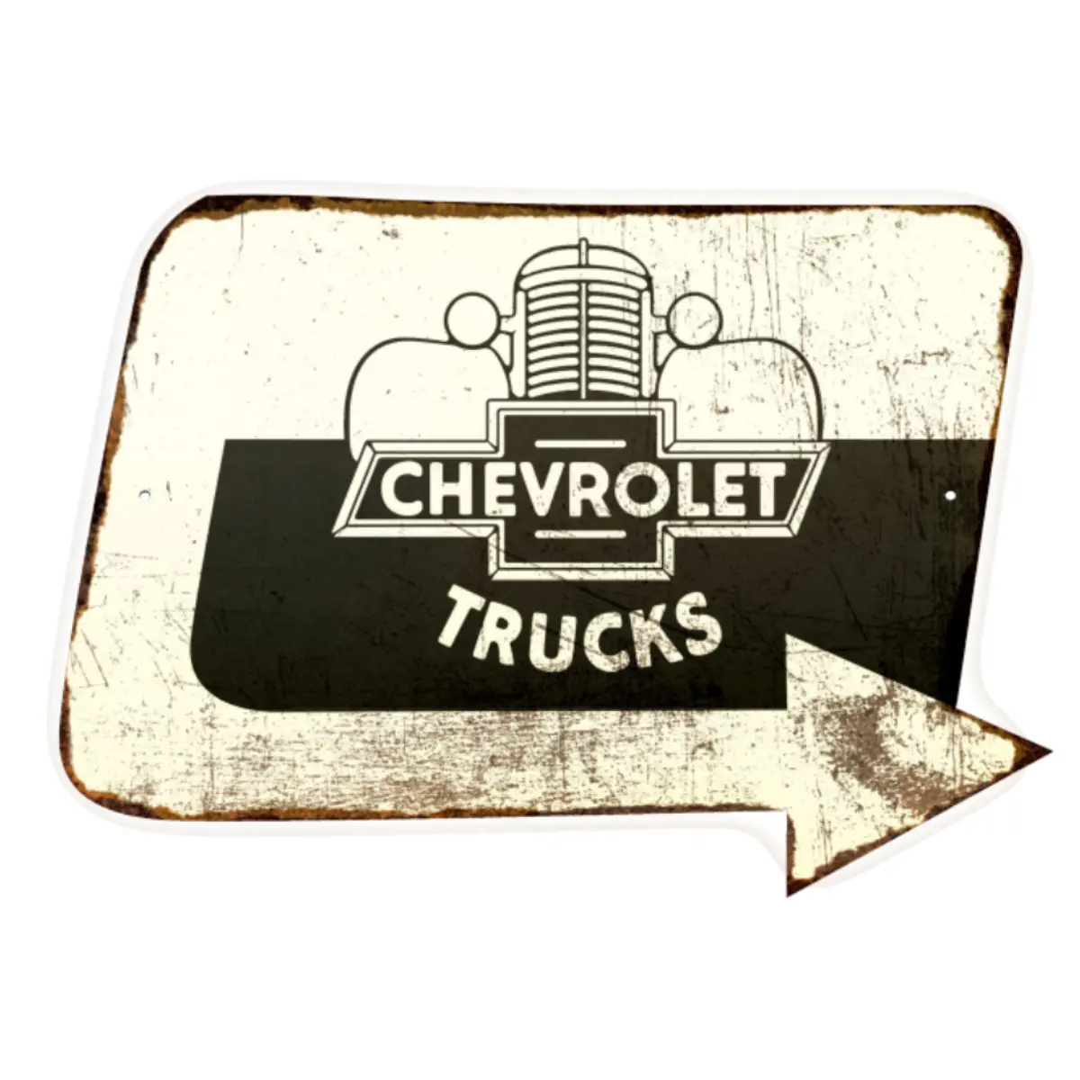 Chevrolet Trucks Thick Aluminum Sign 1