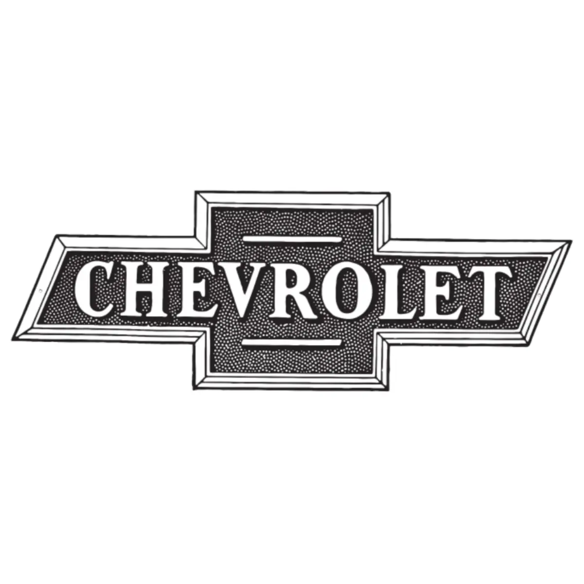 Chevrolet Vintage Logo Thick Aluminum Sign 1