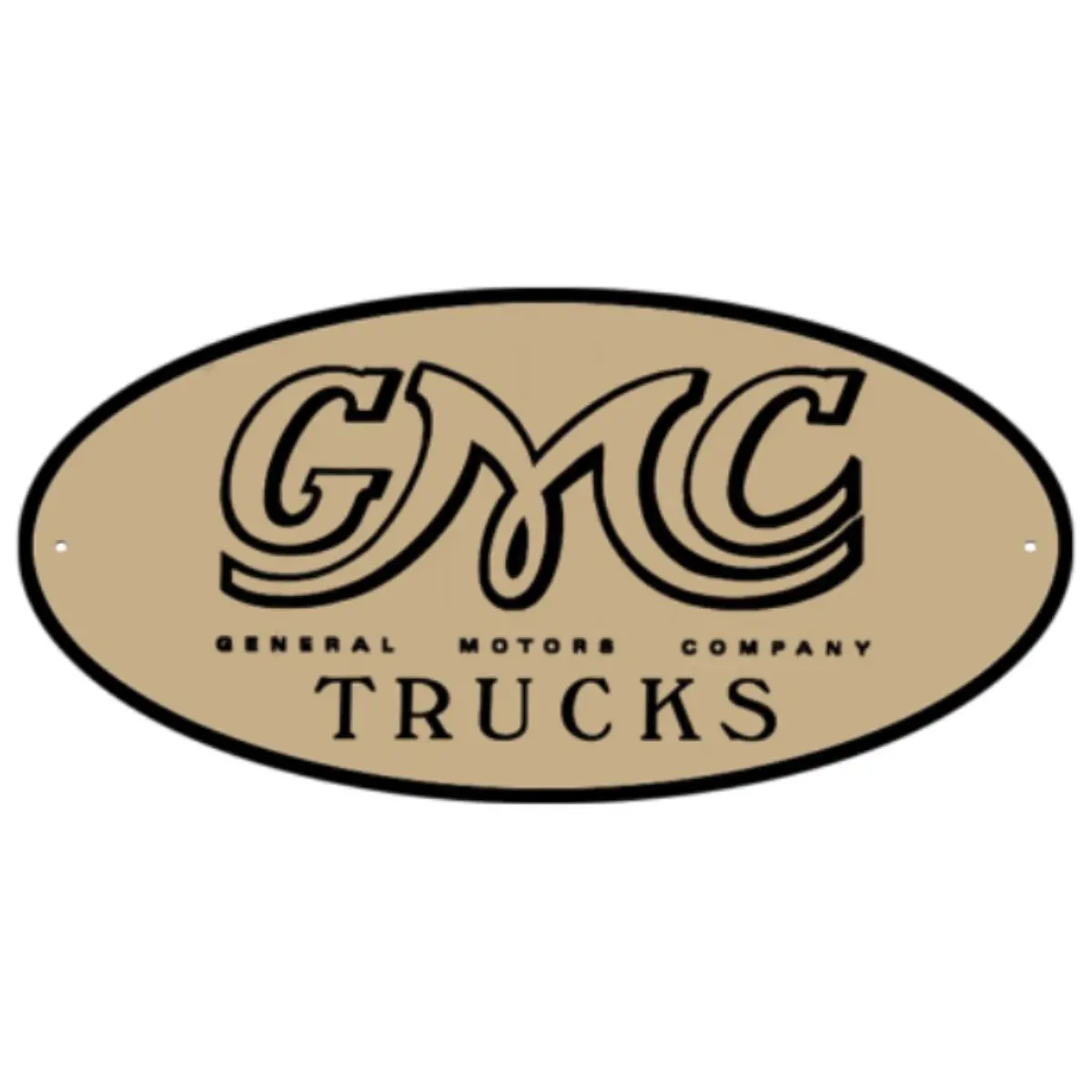 Gmc Logo Thick Aluminum Sign 1