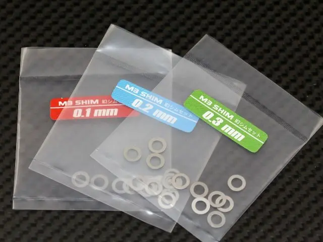 Destiny M3 Shim Set (0.1/0.2/0.3Mm), 10 Pcs Each (D10100) 1