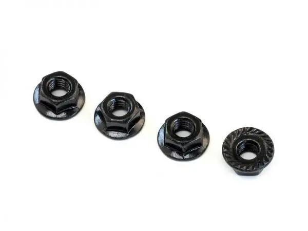 4Mm Flanged Nut, 4 Pcs 1