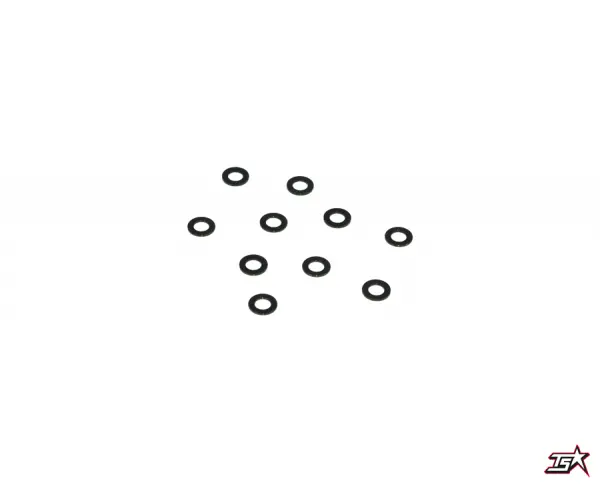 3X5.5X0.5Mm Aluminum Spacer (Black), 10 Pcs 1