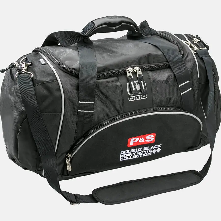 P&S Double Black Duffle Bag (Medium, Large) 1