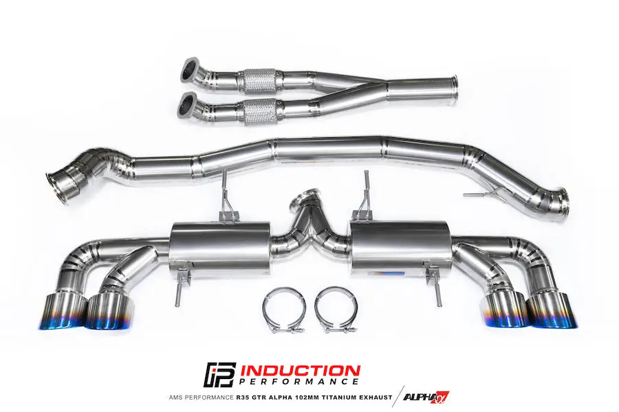 Ams Performance Alpha 102Mm Titanium Exhaust For Nissan Gtr R35 Vr38 1