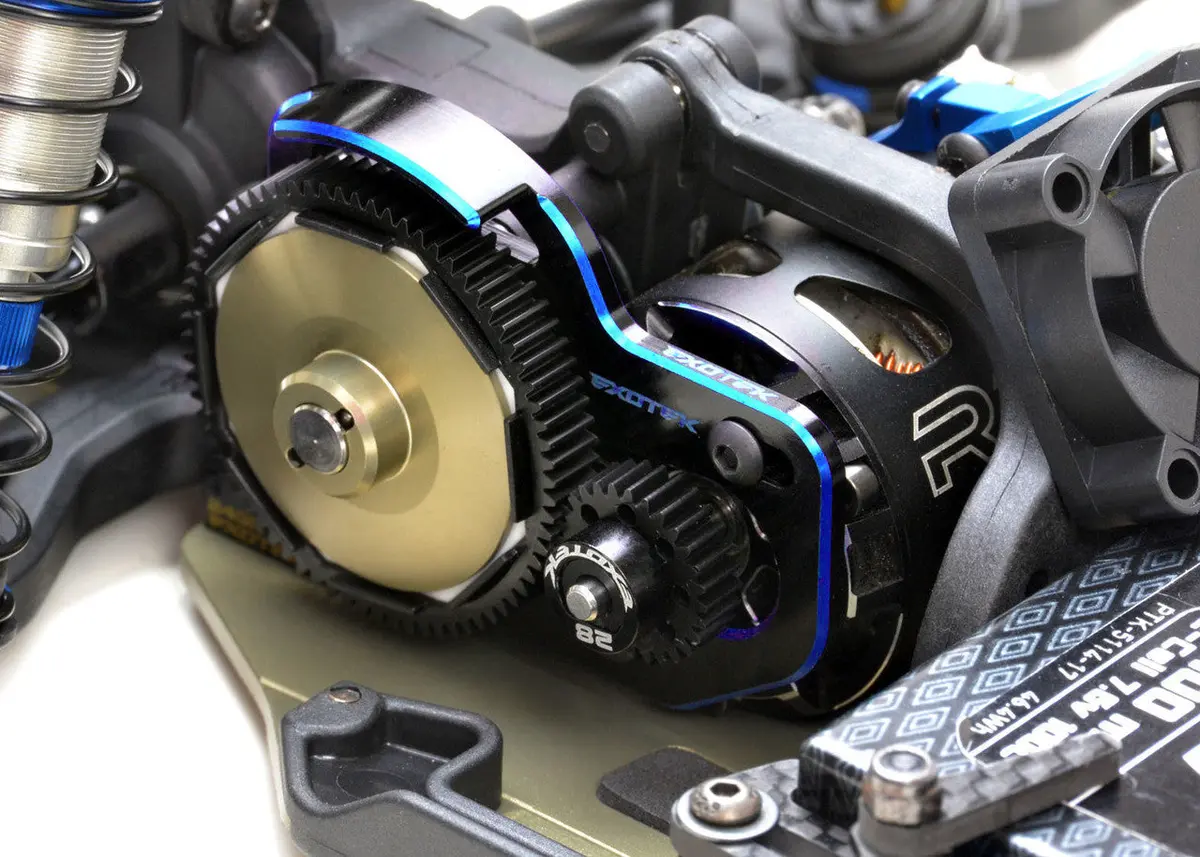 B6.3 B6.4 Laydown/Back Motor Plate, 2 Color Annodised 2