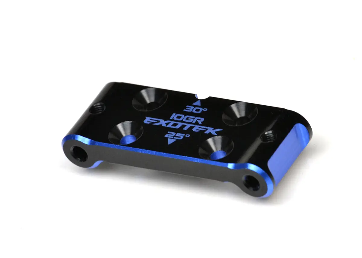 Exotek 2044 - B6.3 Hd Front Bulkhead, 7075 2 Color Anodized 1