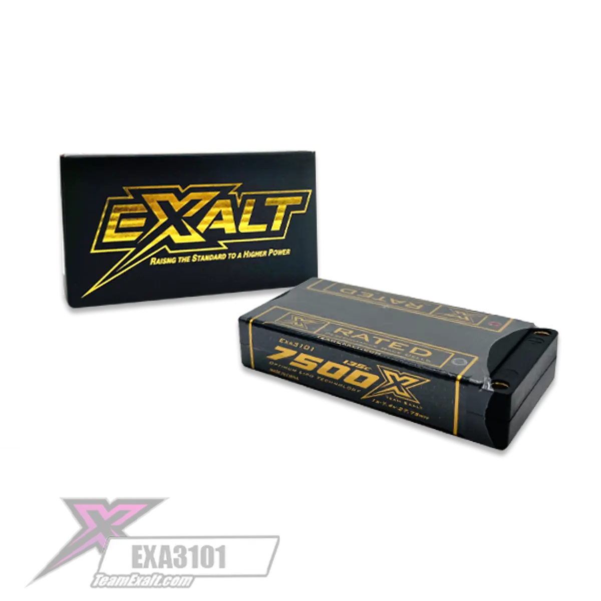 Exalt X-Rated 1S 135C Hardcase Lipo Battery (3.7V/7500Mah) 1