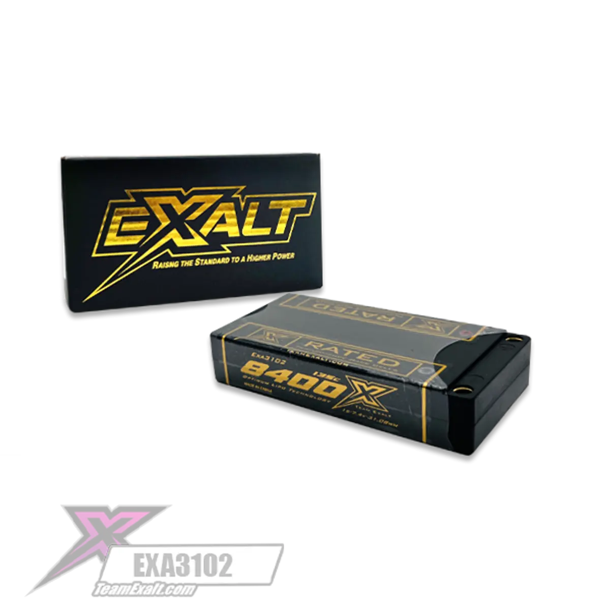 Exalt X-Rated 1S 135C Hardcase Lipo Battery (3.7V/8400Mah) 1