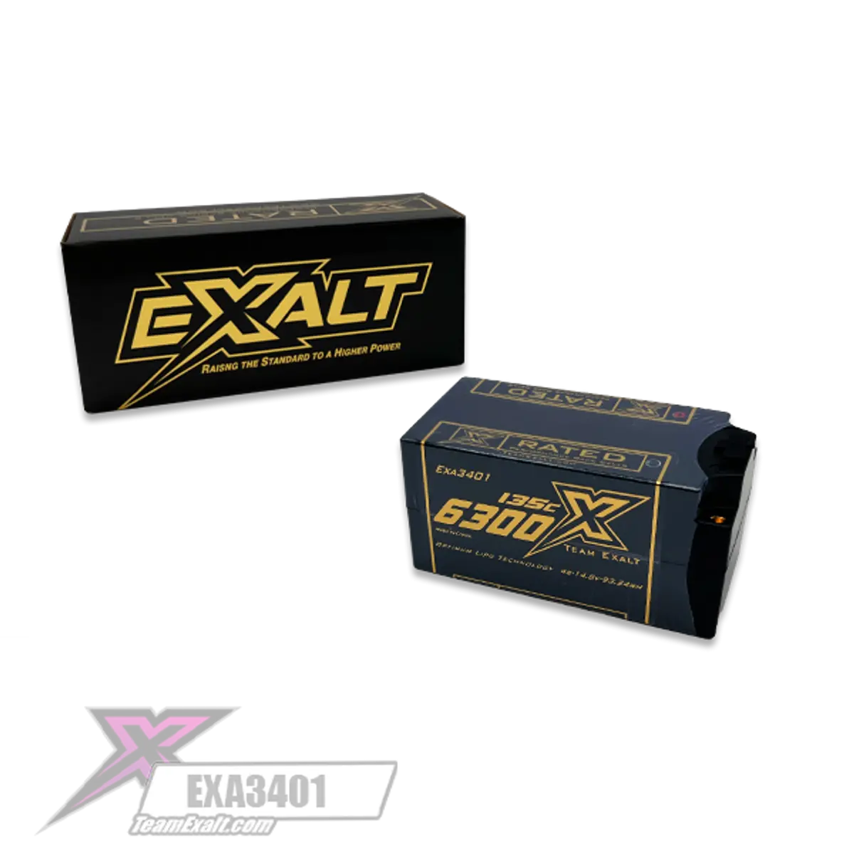 Exalt X-Rated 4S 135C Hardcase Shorty Lipo Battery (14.8V/6300Mah) 1