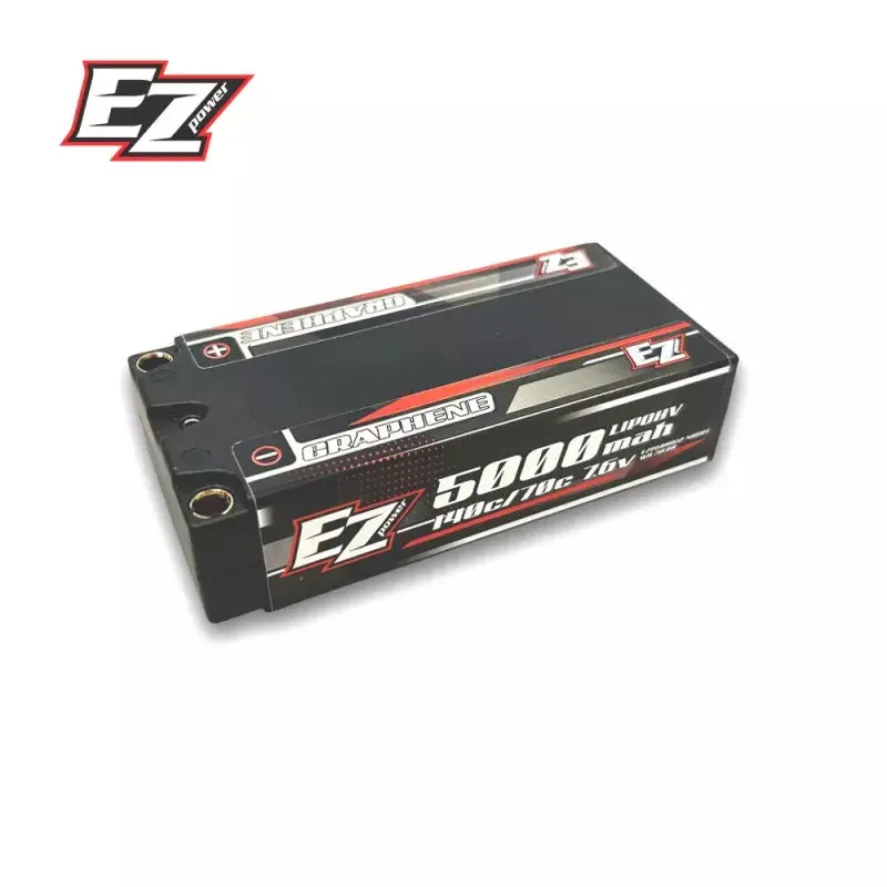 Ezpower 2S 7.6V 5000Mah 140C Lipo Hv Shorty Battery 1