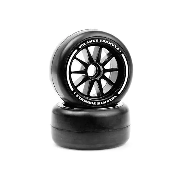 Volante F1 Front Rubber Slick Tires Soft (Pre-Glued) 1