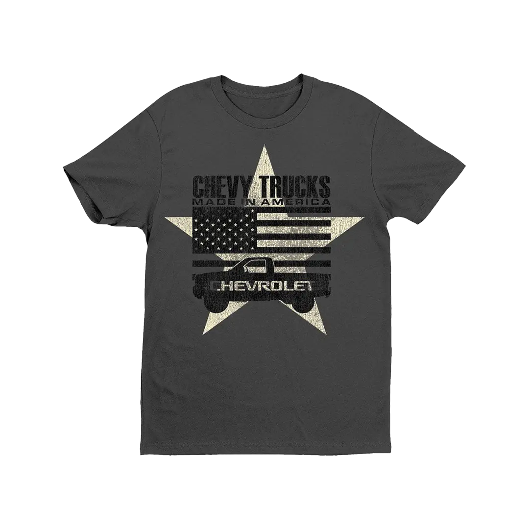 Chevrolet Silverado Star & Flag T-Shirt 1