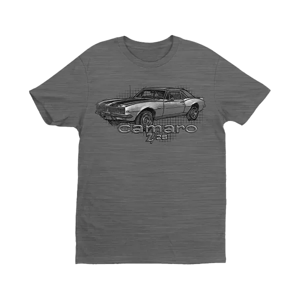 Camaro Sketch Grid T-Shirt 1