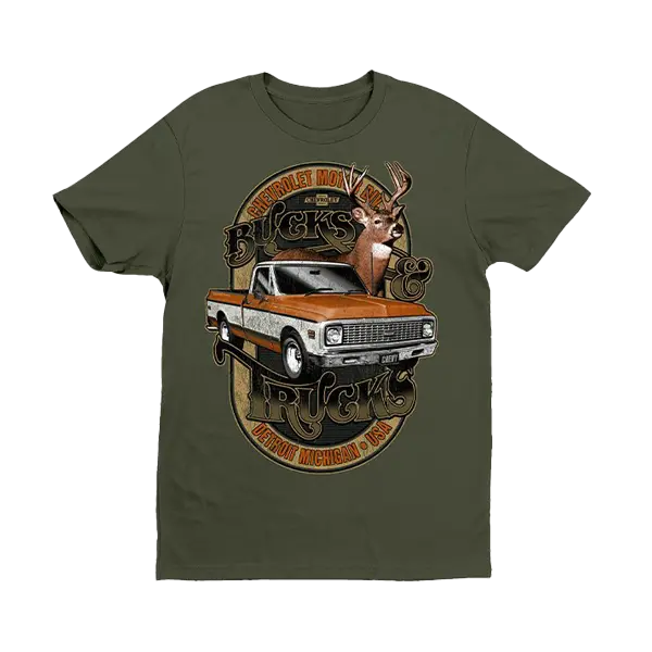 Chevy Bucks And Trucks T-Shirt 1