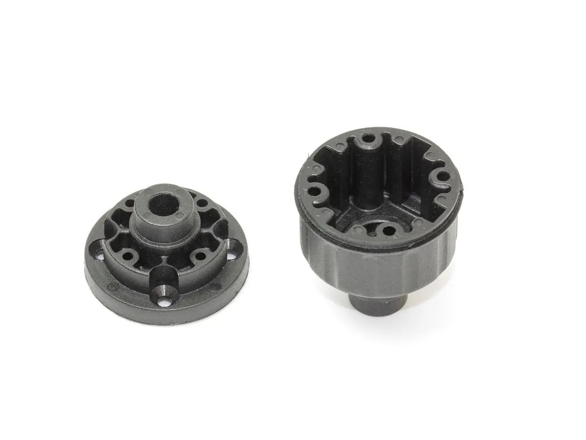 G022bk - Front Diff Case Set (Black) 1