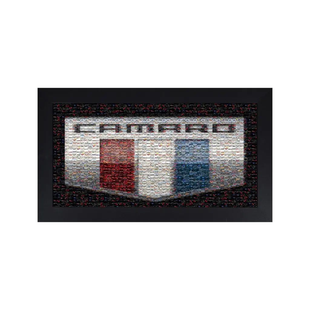 Camaro Six Mosaic Framed Canvas 1