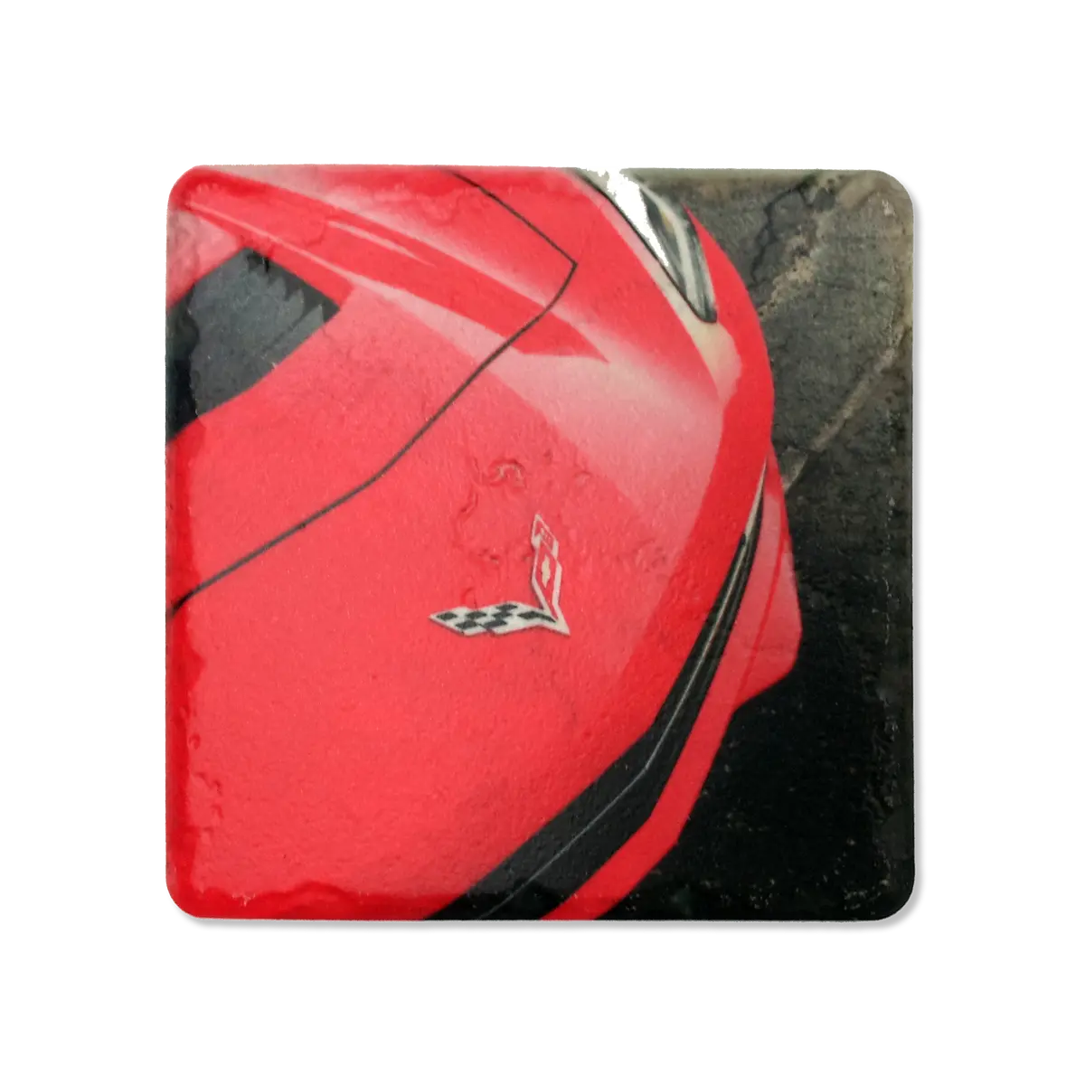 C7 Corvette Red Picture Stone Coaster 1