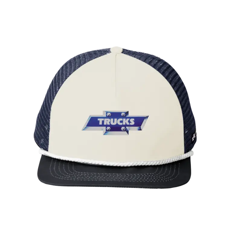 Chevy Trucks Blue Chrome Trucker Cap 1