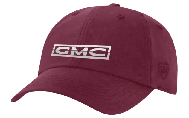 Gmc Chrome Burgundy Hat 1