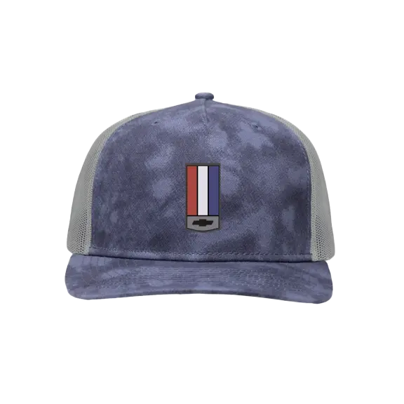 Camaro Bowtie Shield Washed Trucker Hat 1